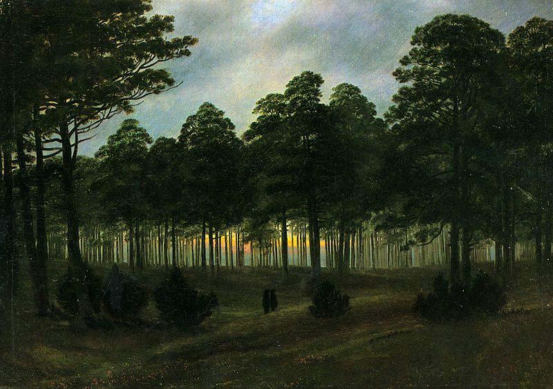 Caspar David Friedrich Der Abend oil painting picture